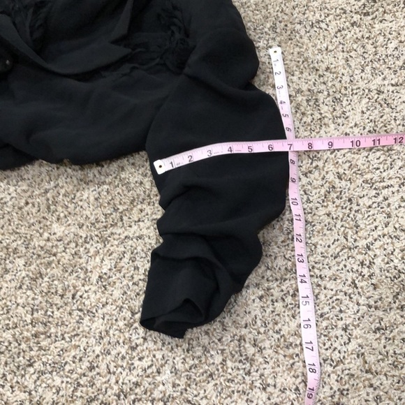 Cinq A Sept Altered Dani Fringe Blazer Size 4 Black - Picture 12 of 13